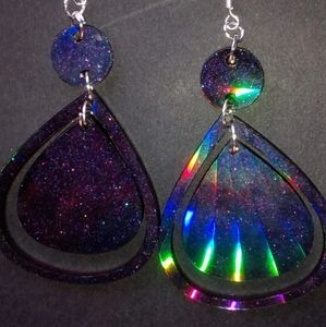 Holographic earrings ~new~
